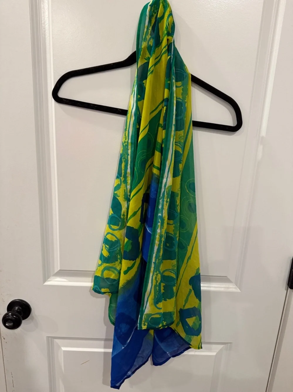 Anne Cole Blue & Green Patterned Beach Wrap